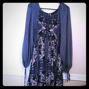 RARE FREE PEOPLE peasant dress